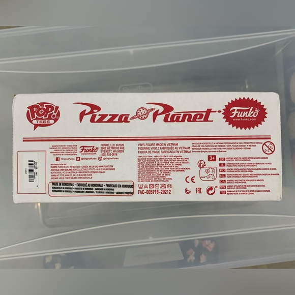 Vaulted New BL Exclu Toy Story GlitterTranslucent Alien Funko & Pizza Planet Tee - Picture 9 of 12